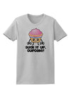 Suck It Up Cupcake Design Womens T-Shirt by TooLoud-Womens T-Shirt-TooLoud-AshGray-X-Small-Davson Sales