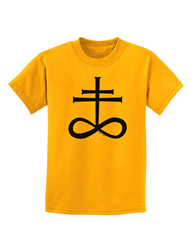 Sulphur Cross Childrens T-Shirt-Childrens T-Shirt-TooLoud-Gold-X-Small-Davson Sales