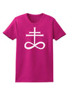 Sulphur Cross Womens Dark T-Shirt-TooLoud-Hot-Pink-Small-Davson Sales