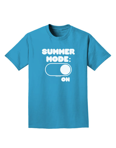 Summer Mode On Adult Dark T-Shirt by TooLoud-Mens T-Shirt-TooLoud-Turquoise-Small-Davson Sales