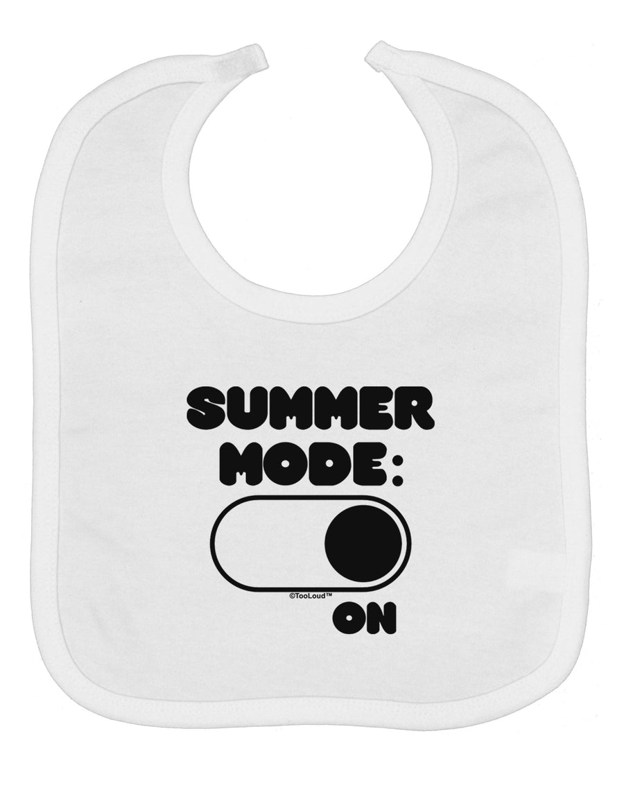 Summer Mode On Baby Bib by TooLoud