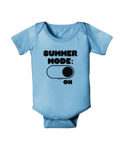 Summer Mode On Baby Romper Bodysuit by TooLoud-Baby Romper-TooLoud-Light-Blue-06-Months-Davson Sales