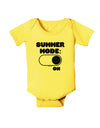 Summer Mode On Baby Romper Bodysuit by TooLoud-Baby Romper-TooLoud-Yellow-06-Months-Davson Sales