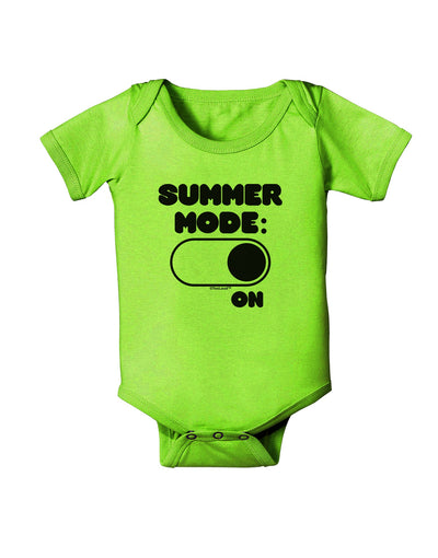 Summer Mode On Baby Romper Bodysuit by TooLoud-Baby Romper-TooLoud-Lime-Green-06-Months-Davson Sales