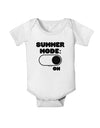 Summer Mode On Baby Romper Bodysuit by TooLoud-Baby Romper-TooLoud-White-06-Months-Davson Sales