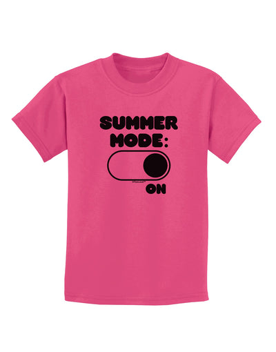 Summer Mode On Childrens T-Shirt by TooLoud-Childrens T-Shirt-TooLoud-Sangria-X-Small-Davson Sales