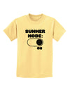 Summer Mode On Childrens T-Shirt by TooLoud-Childrens T-Shirt-TooLoud-Daffodil-Yellow-X-Small-Davson Sales