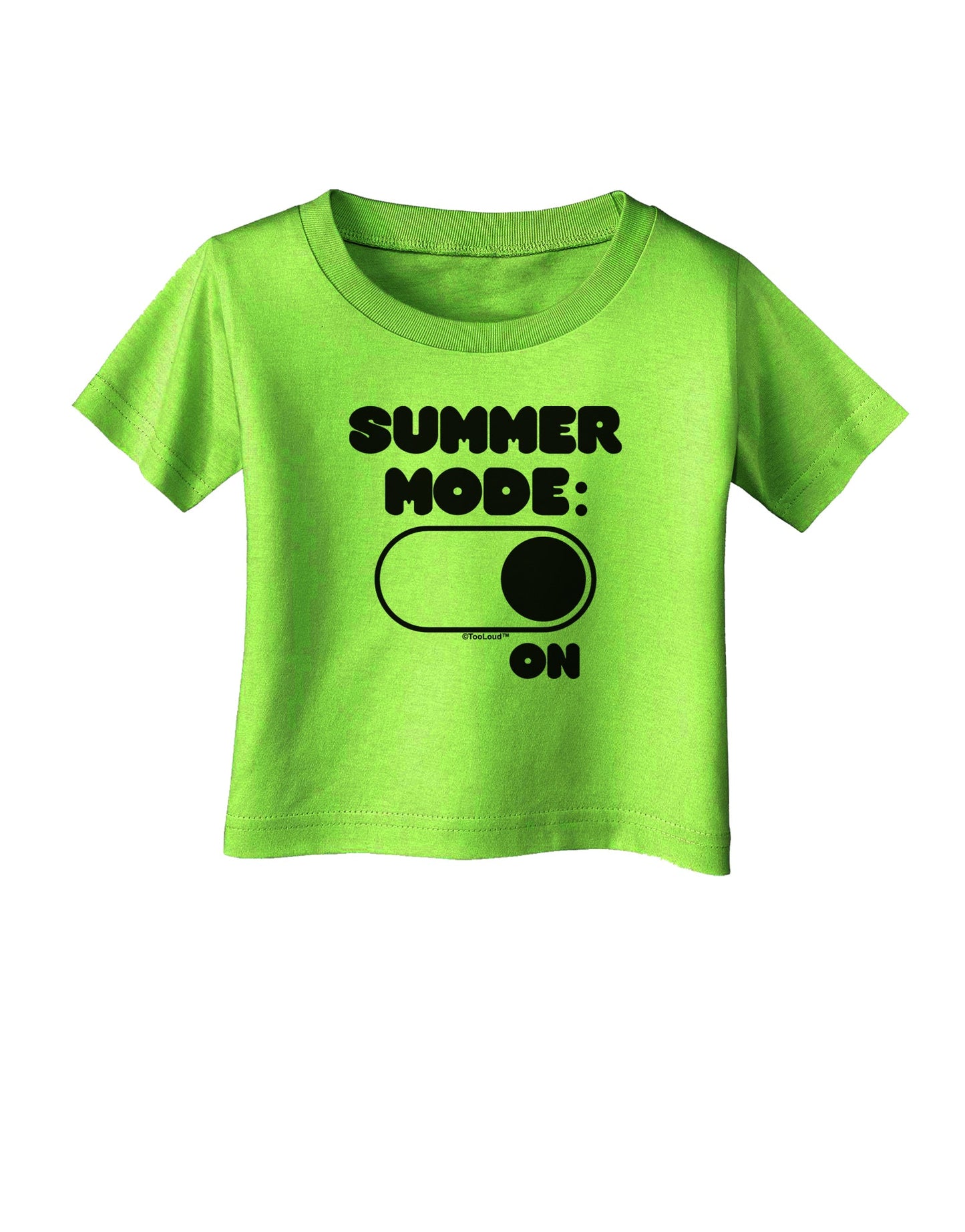 Summer Mode On Infant T-Shirt by TooLoud-Infant T-Shirt-TooLoud-Lime-Green-06-Months-Davson Sales
