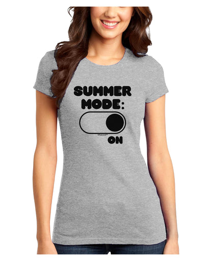 Summer Mode On Juniors T-Shirt by TooLoud-Womens Juniors T-Shirt-TooLoud-Ash-Gray-Juniors Fitted X-Small-Davson Sales