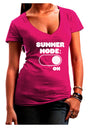 Summer Mode On Juniors V-Neck Dark T-Shirt by TooLoud-Womens V-Neck T-Shirts-TooLoud-Hot-Pink-Juniors Fitted Small-Davson Sales