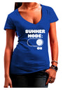 Summer Mode On Juniors V-Neck Dark T-Shirt by TooLoud-Womens V-Neck T-Shirts-TooLoud-Royal-Blue-Juniors Fitted Small-Davson Sales