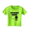 Summer Mode On Toddler T-Shirt by TooLoud-Toddler T-Shirt-TooLoud-Lime-Green-2T-Davson Sales