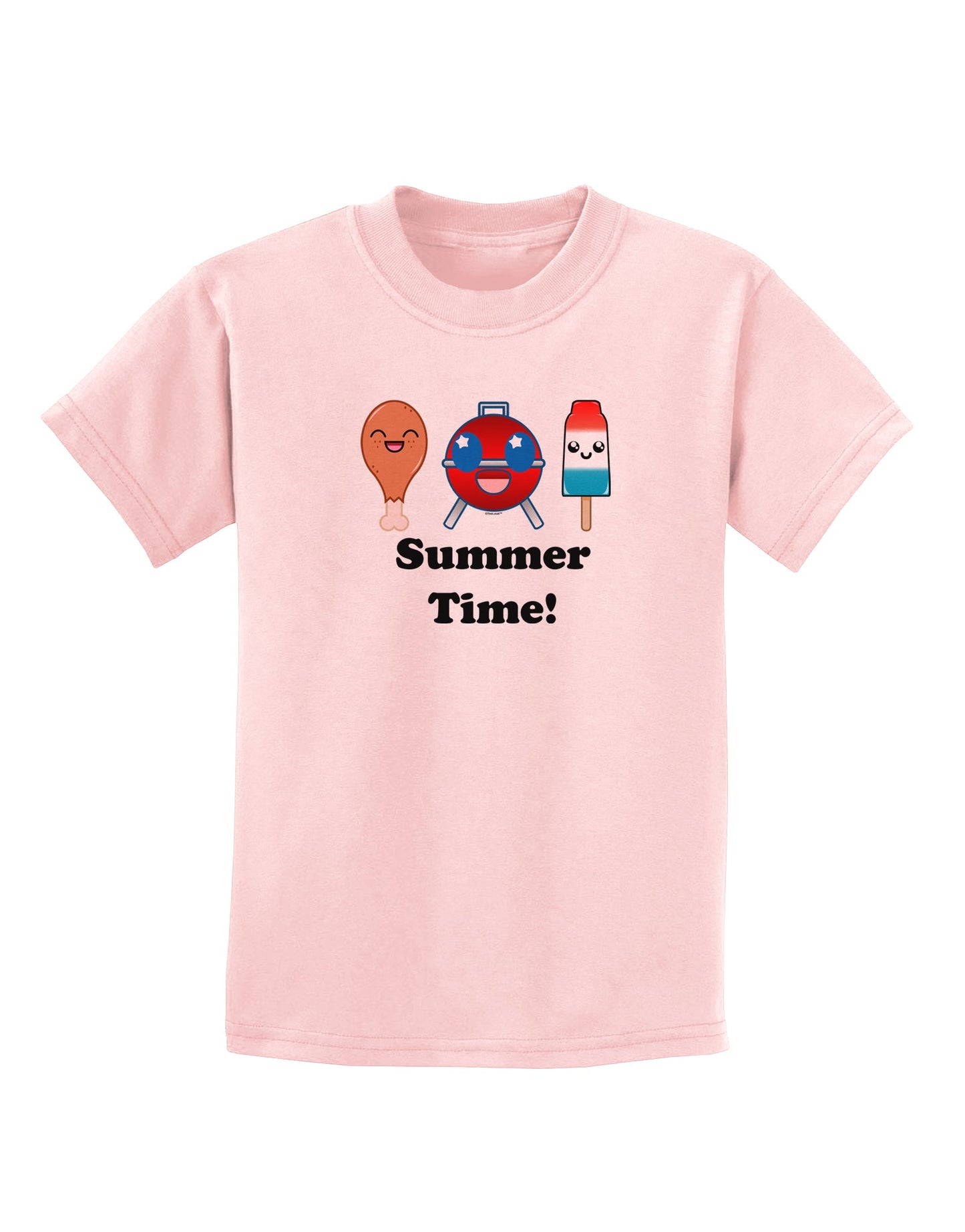 Summer Time Childrens T-Shirt-Childrens T-Shirt-TooLoud-PalePink-X-Small-Davson Sales