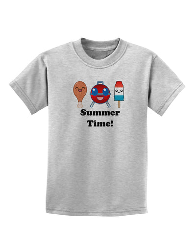 Summer Time Childrens T-Shirt-Childrens T-Shirt-TooLoud-AshGray-X-Small-Davson Sales