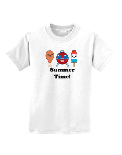 Summer Time Childrens T-Shirt-Childrens T-Shirt-TooLoud-White-X-Small-Davson Sales