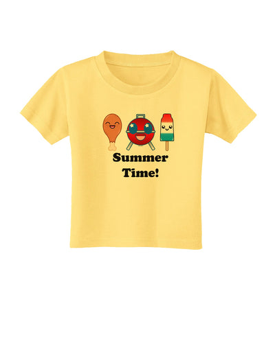 Summer Time Toddler T-Shirt-Toddler T-Shirt-TooLoud-Daffodil-Yellow-2T-Davson Sales