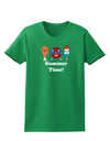 Summer Time Womens Dark T-Shirt-TooLoud-Kelly-Green-X-Small-Davson Sales