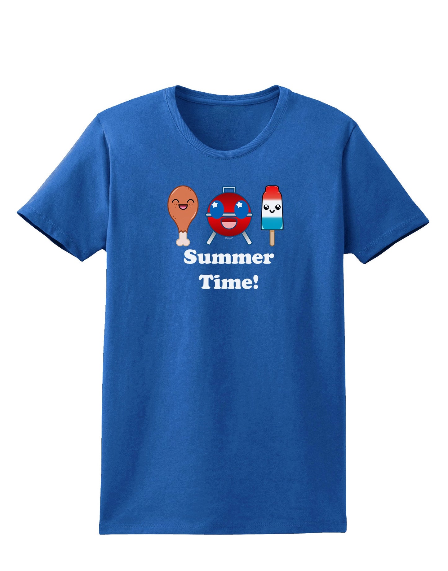 Summer Time Womens Dark T-Shirt-TooLoud-Royal-Blue-X-Small-Davson Sales
