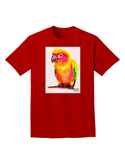 Sun Conure Parrot Watercolor Adult Dark T-Shirt-Mens T-Shirt-TooLoud-Red-Small-Davson Sales