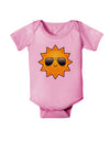 Sun With Sunglasses Baby Romper Bodysuit-Baby Romper-TooLoud-Pink-06-Months-Davson Sales