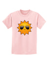 Sun With Sunglasses Childrens T-Shirt-Childrens T-Shirt-TooLoud-PalePink-X-Small-Davson Sales