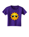 Sun With Sunglasses Dark Toddler T-Shirt Dark-Toddler T-Shirt-TooLoud-Purple-2T-Davson Sales