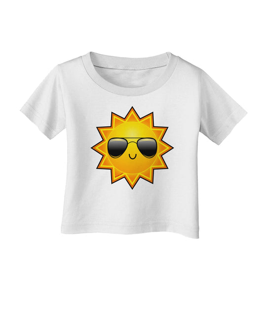 Sun With Sunglasses Infant T-Shirt-Infant T-Shirt-TooLoud-White-06-Months-Davson Sales
