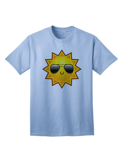 Sun With Sunglasses - Premium Adult T-Shirt Collection-Mens T-shirts-TooLoud-Light-Blue-Small-Davson Sales