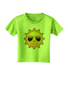 Sun With Sunglasses Toddler T-Shirt-Toddler T-Shirt-TooLoud-Lime-Green-2T-Davson Sales