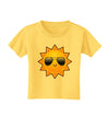 Sun With Sunglasses Toddler T-Shirt-Toddler T-Shirt-TooLoud-Yellow-2T-Davson Sales