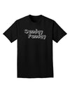 Sunday Funday Text Design Adult Dark T-Shirt by TooLoud-Mens T-Shirt-TooLoud-Black-Small-Davson Sales