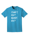 Suns Out Guns Out Adult Dark T-Shirt-Mens T-Shirt-TooLoud-Turquoise-Small-Davson Sales