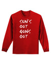 Suns Out Guns Out Adult Long Sleeve Dark T-Shirt-TooLoud-Red-Small-Davson Sales