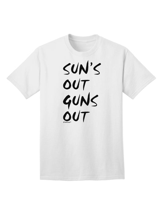 Suns Out Guns Out Adult T-Shirt-Mens T-Shirt-TooLoud-White-Small-Davson Sales