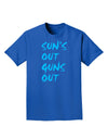 Suns Out Guns Out - Blue Adult Dark T-Shirt-Mens T-Shirt-TooLoud-Royal-Blue-Small-Davson Sales