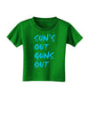 Suns Out Guns Out - Blue Toddler T-Shirt Dark-Toddler T-Shirt-TooLoud-Clover-Green-2T-Davson Sales