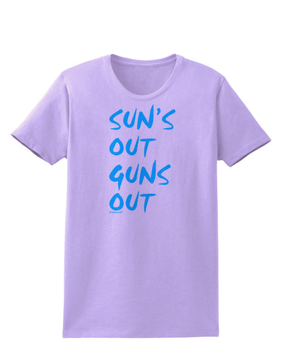 Suns Out Guns Out - Blue Womens T-Shirt-Womens T-Shirt-TooLoud-Lavender-X-Small-Davson Sales