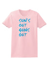 Suns Out Guns Out - Blue Womens T-Shirt-Womens T-Shirt-TooLoud-PalePink-X-Small-Davson Sales