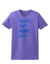 Suns Out Guns Out - Blue Womens T-Shirt-Womens T-Shirt-TooLoud-Violet-X-Small-Davson Sales