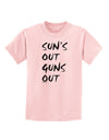 Suns Out Guns Out Childrens T-Shirt-Childrens T-Shirt-TooLoud-PalePink-X-Small-Davson Sales