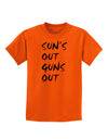 Suns Out Guns Out Childrens T-Shirt-Childrens T-Shirt-TooLoud-Orange-X-Small-Davson Sales