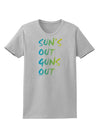 Suns Out Guns Out - Gradient Colors Womens T-Shirt-Womens T-Shirt-TooLoud-AshGray-X-Small-Davson Sales