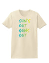 Suns Out Guns Out - Gradient Colors Womens T-Shirt-Womens T-Shirt-TooLoud-Natural-X-Small-Davson Sales