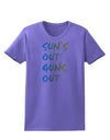 Suns Out Guns Out - Gradient Colors Womens T-Shirt-Womens T-Shirt-TooLoud-Violet-X-Small-Davson Sales