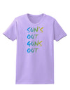 Suns Out Guns Out - Gradient Colors Womens T-Shirt-Womens T-Shirt-TooLoud-Lavender-X-Small-Davson Sales