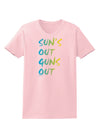 Suns Out Guns Out - Gradient Colors Womens T-Shirt-Womens T-Shirt-TooLoud-PalePink-X-Small-Davson Sales