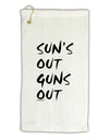 Suns Out Guns Out Micro Terry Gromet Golf Towel 16 x 25 inch-Golf Towel-TooLoud-White-Davson Sales