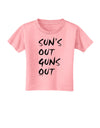 Suns Out Guns Out Toddler T-Shirt-Toddler T-Shirt-TooLoud-Candy-Pink-2T-Davson Sales