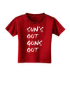 Suns Out Guns Out Toddler T-Shirt Dark-Toddler T-Shirt-TooLoud-Red-2T-Davson Sales