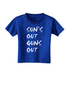 Suns Out Guns Out Toddler T-Shirt Dark-Toddler T-Shirt-TooLoud-Royal-Blue-2T-Davson Sales